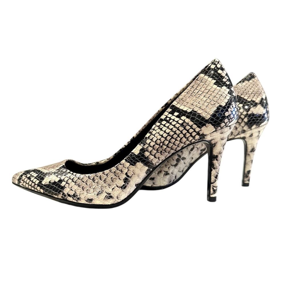 Calvin Klein Gayla Snake Skin Stiletto Pumps 3 1/2" Heel 7 - Picture 3 of 8